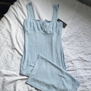 Light Blue Women's Midi Dress